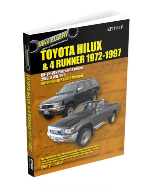 Toyota Petrol / Gasoline Hilux 4Runner Service Manual 1972-97