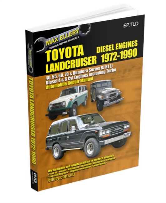 Toyota Diesel Landcruiser 40 55 60 70 BJ HJ LJ Service Manual 1972-1990