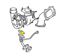 Toyota 1KZ 1KZ-TE 3.0L Turbo Oil Drain Line Gasket 15471-58010