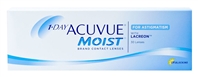 Acuvue Moist Daily disposable contact lenses astimagtism