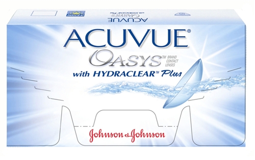 Acuvue Oasys with Hydraclear Plus contact lenses