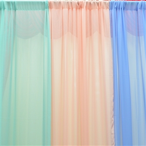 5ft x 10ft Chiffon Curtain Backdrop Panels