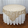 Embroider Mango Leaf Table Overlay