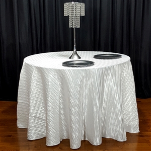Italian Crushed Satin Tablecloth 120" Round
