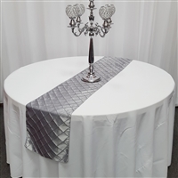 2 Inch Square Pintuck Table Runner