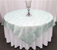 Organza Star Glitter Design Table Overlays