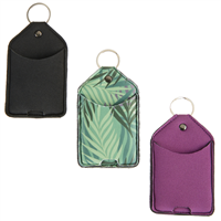 Neoprene 2-pocket key ring case