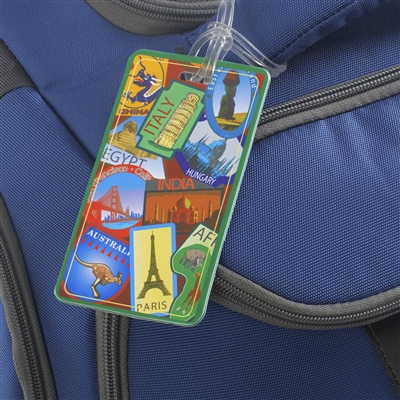 Smooth Trip<br>Vintage Traveler Luggage Tags-Stickers