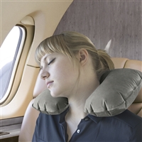 Talus Smooth Trip Gray Inflatable Travel Pillow