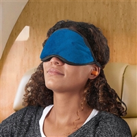Smooth Trip Velvet Jersey Eye Shade Set with ear plugs and storage pocket