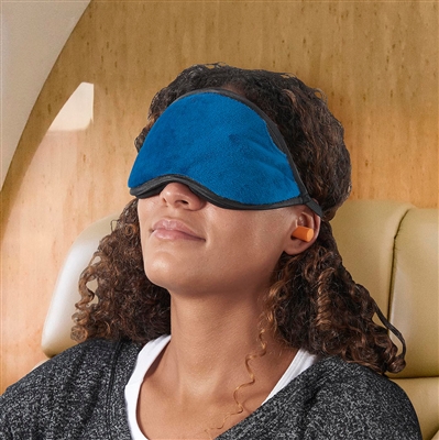 Smooth Trip Velvet Jersey Eye Shade Set with ear plugs and storage pocket