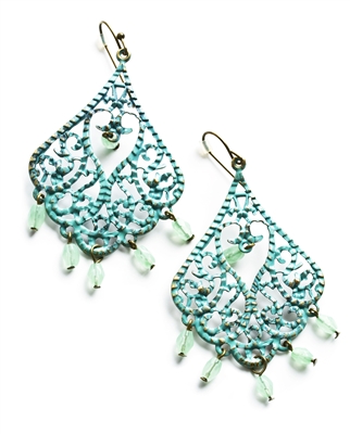 Mint Drop Earrings