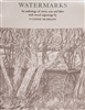 photo of Watermarks by Yvonne Skargon, a book containing passages from HD Lawrence, Virginia Woolf and others describing the beauty of waterways brought to life by stunning engravings by Skargon