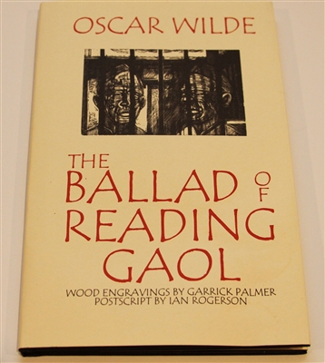 Photo of The Ballad of Reading Gaol by Oscar Wilde with wood engravings by Garrick Palmer.