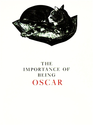 Cover of The Importance of Being Oscar, a book by Yvonne Skargon, with engravings of a now famous cat by this internationally renowned British engraver and one of her best known books