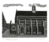 Signed original wood engraving by Hilary Paynter from Legal London collection