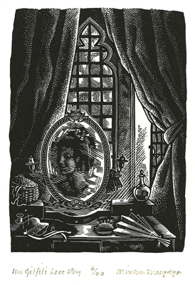 Signed wood engraving by Miriam Macgregor