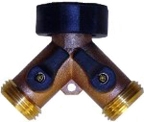 003116 QVS Pro Series Brass "Y" with Shut-Off