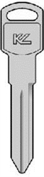 B89 / P1107 GENERAL MOTORS KEYLINE KEY BLANK