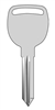 B106 / P1115 GENERAL MOTORS KEYLINE KEY BLANK