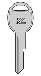 B45 / GM-H GENERAL MOTORS KEYLINE KEY BLANK