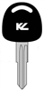 BHU46T2 CADILLAC KEYLINE TRANSPONDER KEY CLONABLE