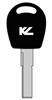 BHU66T5 PORSCHE KEYLINE TRANSPONDER KEY