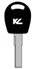 HU66T6 VW KEYLINE TRANSPONDER KEY