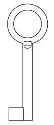 A-1G UNIVERSAL BIT & BARREL JMA KEY BLANK