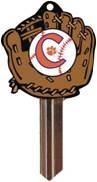 KW10 CLEMSON BASEBALL PVC JMA KEY BLANK