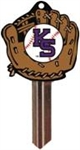 KW10 KANSAS STATE UNIVERSITY BASEBALL PVC JMA KEY BLANK