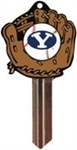 KW10 BRIGHAM YOUNG UNIVERSITY BASEBALL PVC JMA KEY BLANK