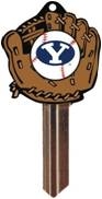 KW10 BRIGHAM YOUNG UNIVERSITY BASEBALL PVC JMA KEY BLANK