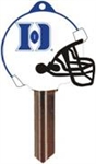 KW10 DUKE UNIVERSITY FOOTBALL PVC JMA KEY BLANK