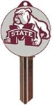 KW10 MISSISSIPPI STATE UNIVERSITY LOGO PVC JMA KEY BLANK