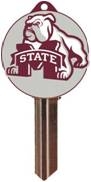 KW10 MISSISSIPPI STATE UNIVERSITY LOGO PVC JMA KEY BLANK