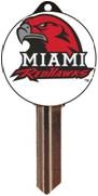 KW10 MIAMI UNIVERSITY LOGO PVC JMA KEY BLANK