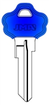 KW10 COLOR PLASTIC BLUE KWIKSET JMA KEY BLANK