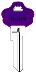 KW10 COLOR PLASTIC PURPLE KWIKSET JMA KEY BLANK