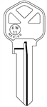 KW11 KWIKSET BRASS QUICKBLANKS KEY BLANK