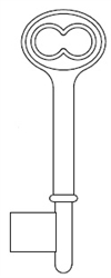 LOC-1Z LOCK BIT & BARREL JMA KEY BLANK