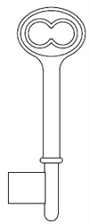 LOC-6Z LOCK BIT & BARREL JMA KEY BLANK