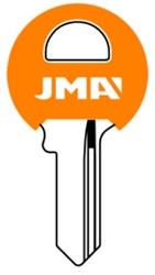 M1 COLOR PLASTIC ORANGE MASTER LOCK JMA KEY BLANK