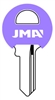 M1 COLOR PLASTIC PURPLE MASTER LOCK JMA KEY BLANK