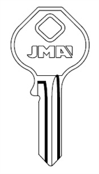 1643 MINCRAFT JMA KEY BLANK