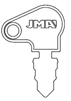 1147 YARD TRACTOR JMA KEY BLANK