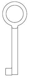 R-2G UNIVERSAL BIT & BARREL JMA KEY BLANK