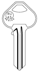 RU45 RUSSWIN BRASS QUICKBLANKS KEY BLANK