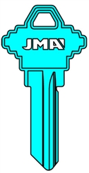 SC1 ALUMINUM LIGHT BLUE YALE JMA KEY BLANK
