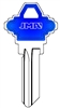 SC1 COLORMATIC BLUE MASTER LOCK JMA KEY BLANK